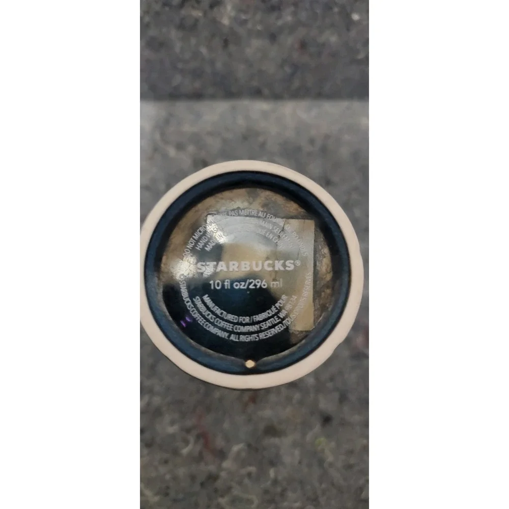 Starbucks 2017 Anniv. Blue Scales Siren Relief Ceramic Tumbler Traveler Mug 10oz